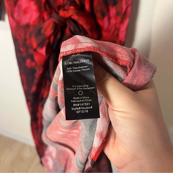 KOBI HALPERIN Halsey Floral-Print Midi Dress | medium - Picture 10 of 13